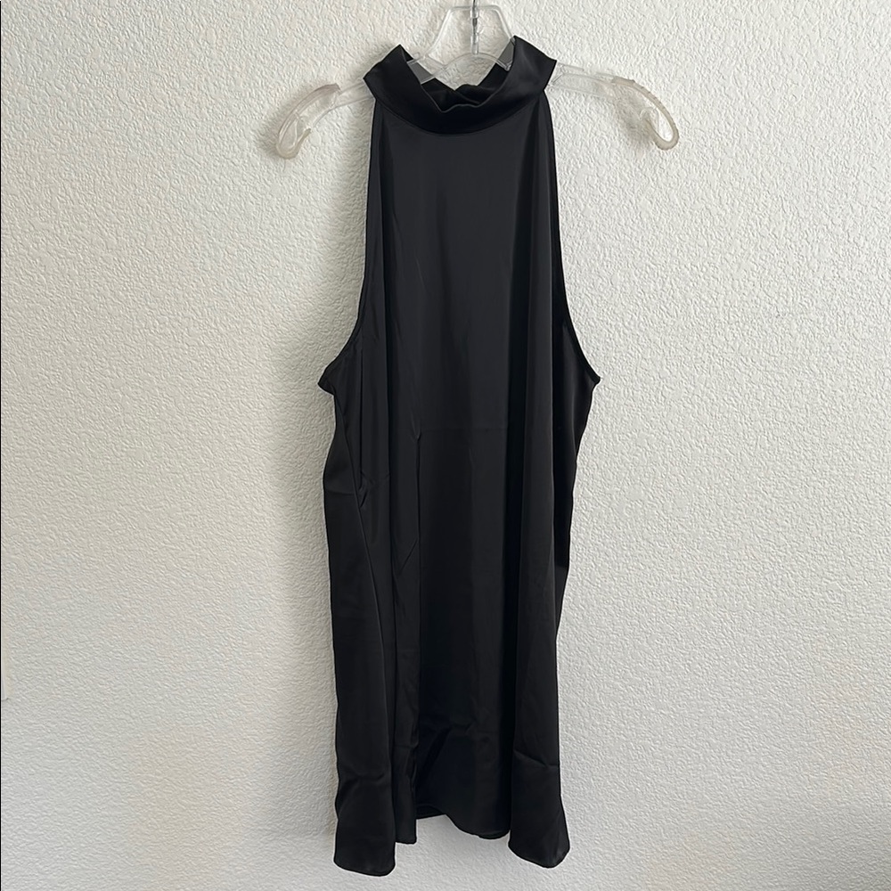 Banana Republic Elegant Halter Black Sleeveless Dress XL